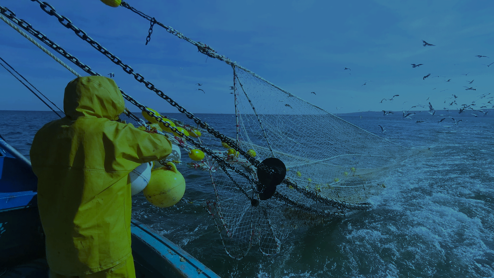Pêche en mer sur chalutier
